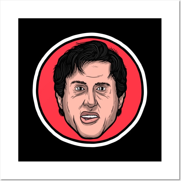 Sylvester Stallone Wall Art by Baddest Shirt Co.